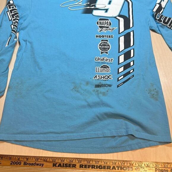 Chase Elliott Hendrick Motorsports Team Collection Aqua Extreme Long Sleeve T-Sh - Picture 6 of 6